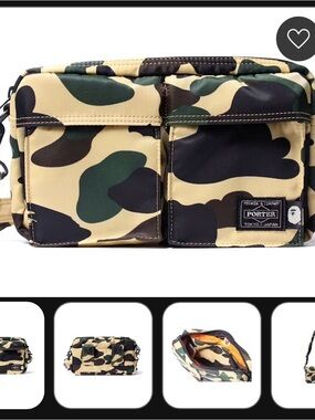 BAPE x Porter 1st Camo Double Pocket Shoulder Bag
